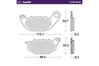 BRAKE PAD CARBON RACING
