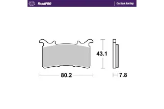 BRAKE PAD CARBON RACING