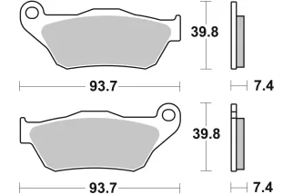 BRAKE PAD CAR/CER SCOOT