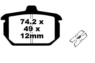 BRAKE PAD SINTERED HH