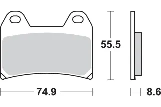BRAKE PAD CAR/CER