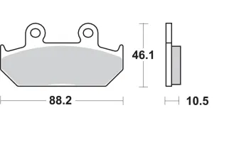 BRAKE PAD CAR/CER