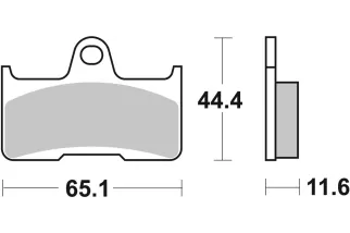 BRAKE PAD SINT/CAR OFF