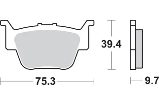 BRAKE PAD SINT/CAR OFF