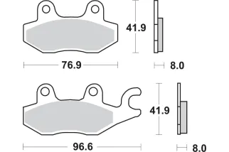 BRAKE PAD SINT REAR
