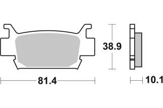 BRAKE PAD SINT/CAR OFF