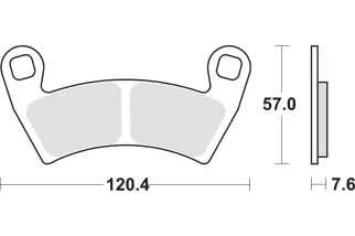 BRAKE PAD SINT/CAR OFF