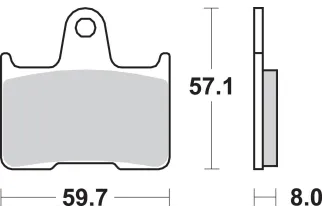 BRAKE PAD SINT REAR
