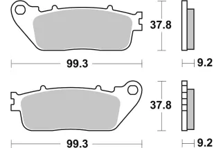 BRAKE PAD SINT REAR