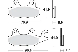 BRAKE PAD SINT SCOOT