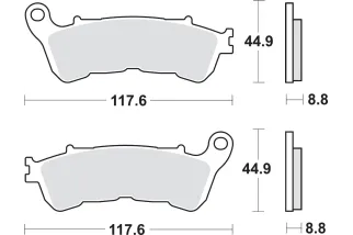 BRAKE PAD CAR/CER SCOOT