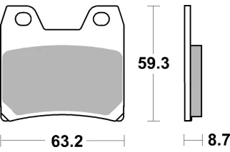 BRAKE PAD SINT REAR