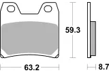 BRAKE PAD SINT REAR