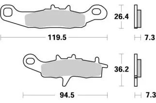 BRAKE PAD NITRO