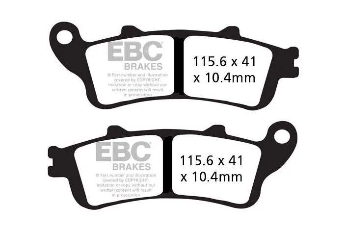 BRAKE PAD VEE SEMISNTRD