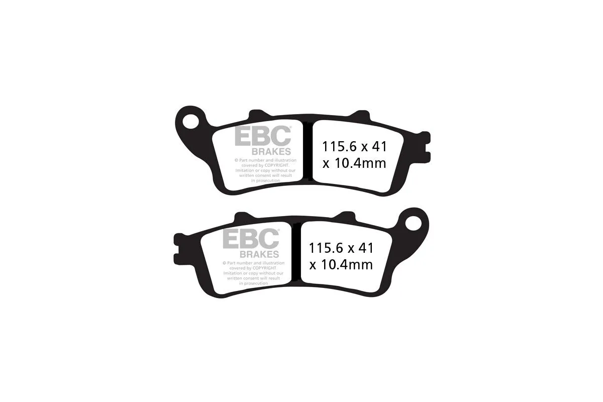 BRAKE PAD VEE SEMISNTRD