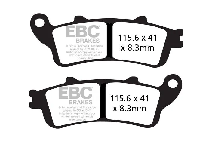 BRAKE PAD VEE SEMISNTRD