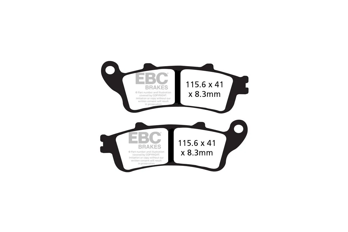 BRAKE PAD VEE SEMISNTRD