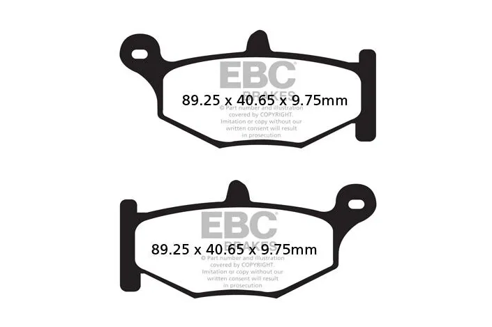 BRAKE PAD VEE SEMISNTRD