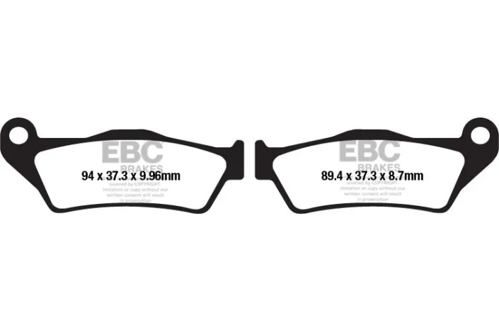 BRAKE PAD VEE SEMISNTRD