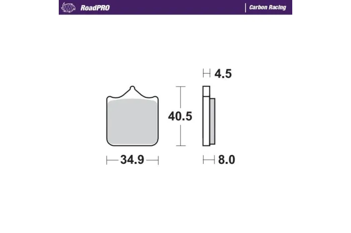BRAKE PAD CARBON RACING