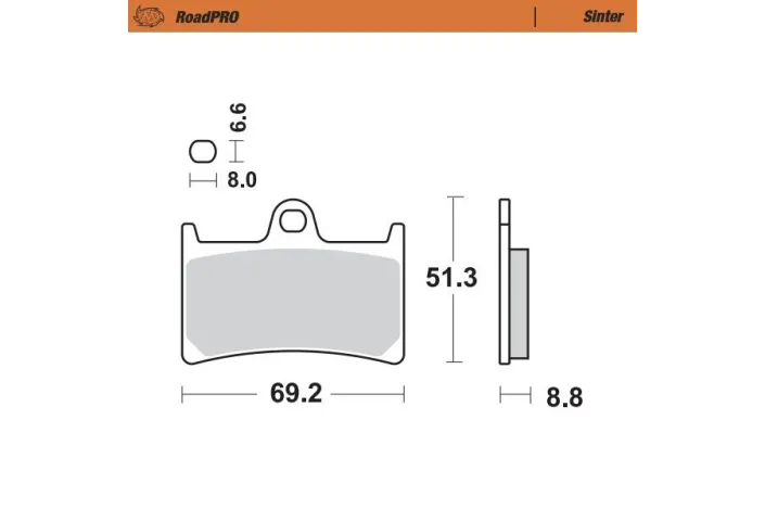BRAKE PAD SINTER FRONT