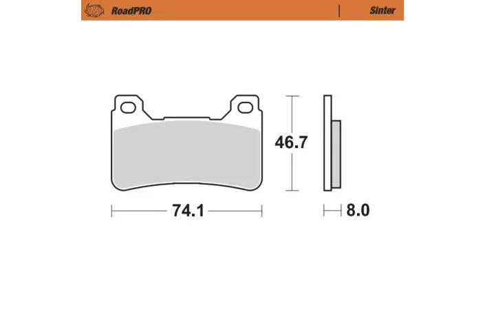 BRAKE PAD SINTER FRONT