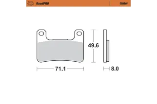 BRAKE PAD SINTER FRONT