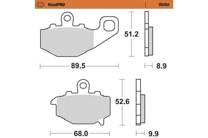 BRAKE PAD SINTER REAR