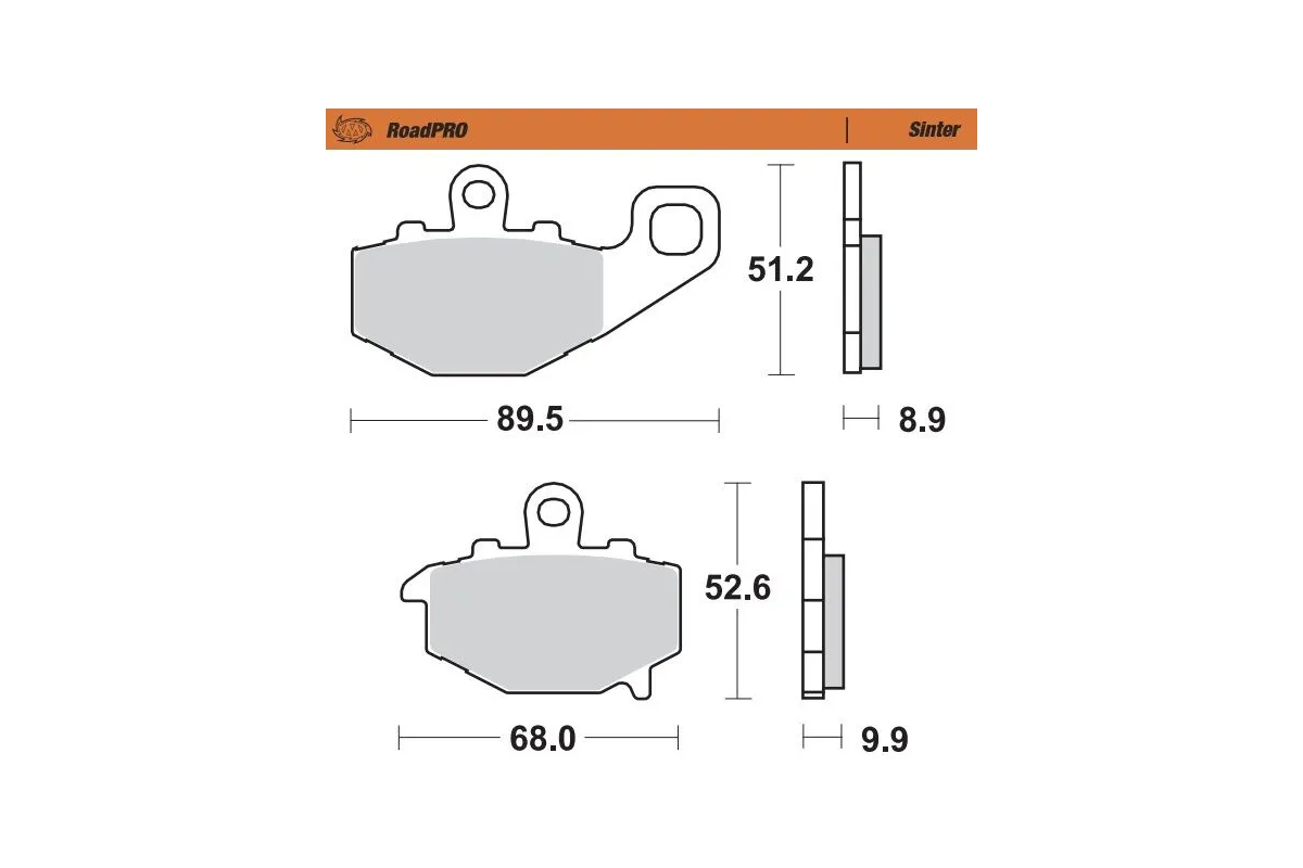 BRAKE PAD SINTER REAR
