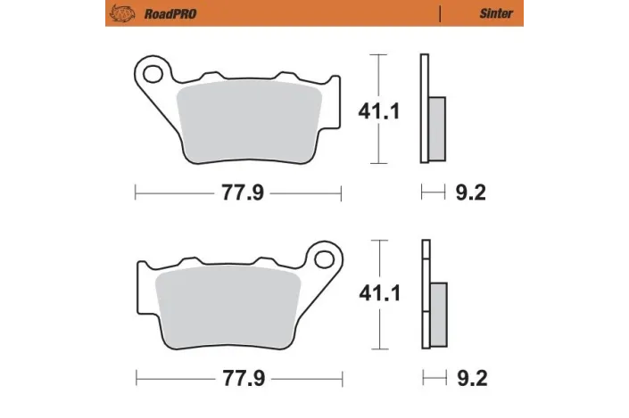 BRAKE PAD SINTER REAR