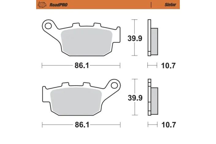 BRAKE PAD SINTER REAR