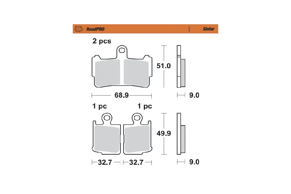 BRAKE PAD SINTER FRONT