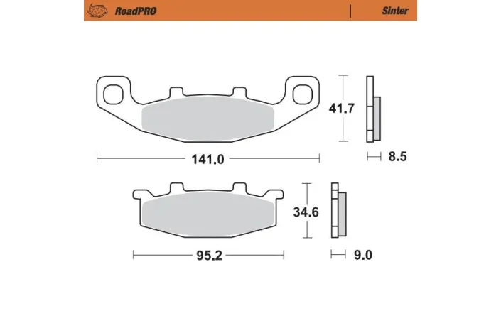 BRAKE PAD SINTER REAR