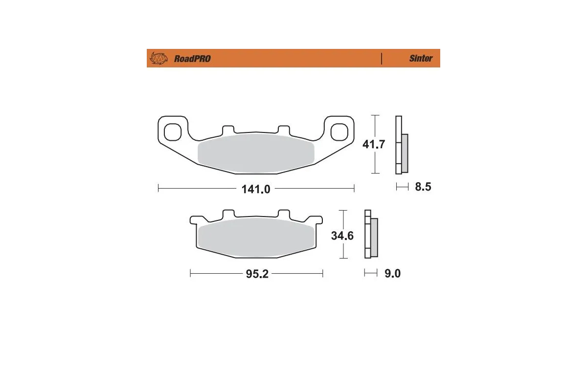 BRAKE PAD SINTER REAR