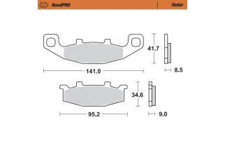 BRAKE PAD SINTER REAR