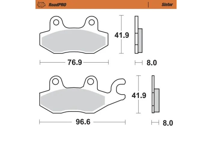 BRAKE PAD SINTER REAR