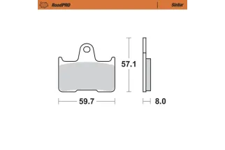 BRAKE PAD SINTER REAR