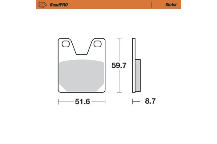 BRAKE PAD SINTER REAR