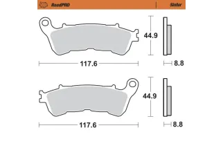 BRAKE PAD SINTER REAR