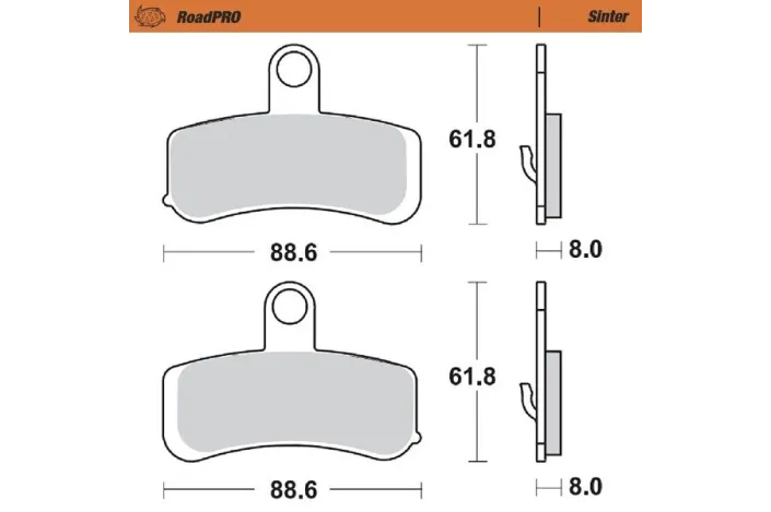 BRAKE PAD SINTER FRONT