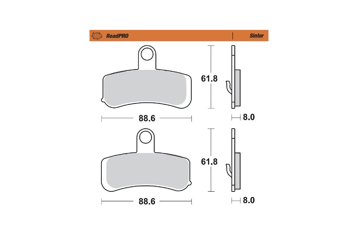 BRAKE PAD SINTER FRONT