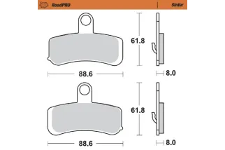 BRAKE PAD SINTER FRONT