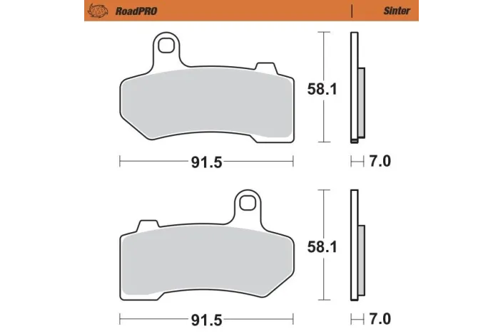 BRAKE PAD SINTER FRONT