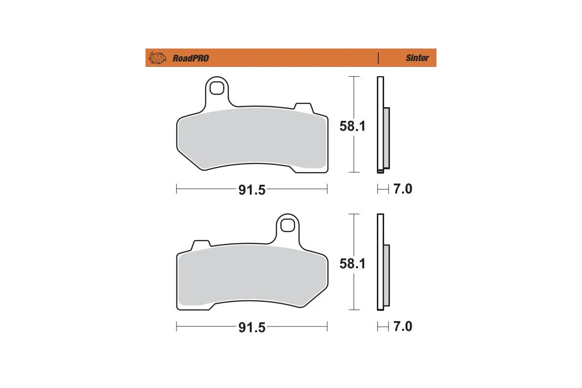 BRAKE PAD SINTER FRONT