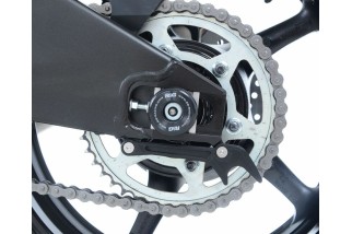 Protection de bras oscillant R&G RACING noir Yamaha YZF-R6/R1M