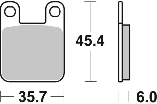 BRAKE PAD SINT/CAR OFF