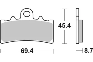 BRAKE PAD SINT SCOOT