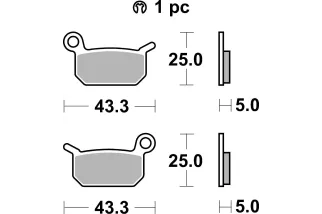BRAKE PAD SINT OFF RACE