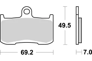 BRAKE PAD SINT ST/RA